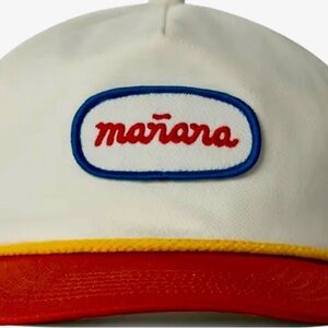 Red and White Rope Hat from Manana